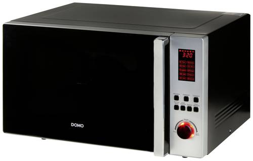 DOMO DO24201C Mikrowelle Schwarz 1000W Timerfunktion von Domo