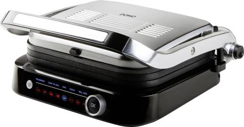 DOMO Genius Elektro Kontaktgrill Antihaftbeschichtung, mit Display Edelstahl, Schwarz DOMO Genius Elektro Kontaktgrill Antihaftbeschichtung, mit Display Edelstahl, Schwarz von Domo