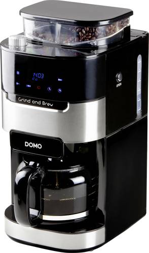 DOMO Grind & Brew DO721K Kaffeevollautomat Schwarz, Edelstahl von Domo