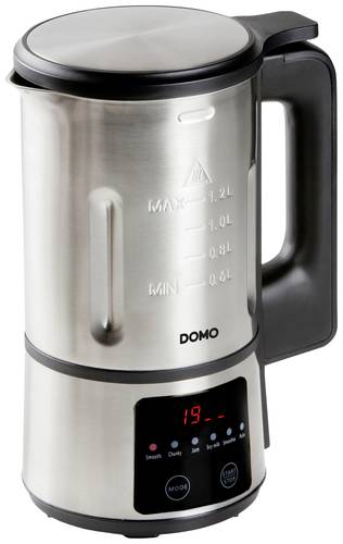 DOMO My Soup Express DO727BL Suppenbereiter Edelstahl, Schwarz von Domo
