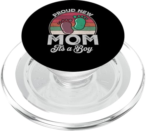 Proud New Mom It's A Boy Muttertag To Be Geschenke zum ersten Mal PopSockets PopGrip für MagSafe Proud New Mom It's A Boy Muttertag To Be Geschenke zum ersten Mal PopSockets PopGrip für MagSafe von Don't Make Me Angry Matching Family Tie Dye