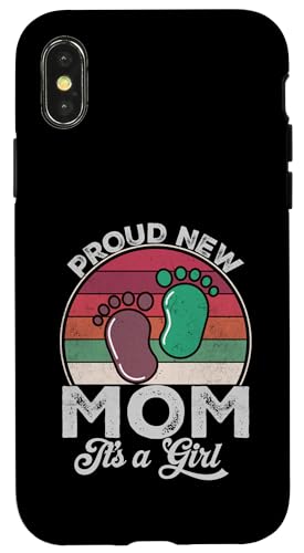 Proud New Mom It's A Girl Muttertag To Be Geschenke zum ersten Mal Hülle für iPhone X/XS Proud New Mom It's A Girl Muttertag To Be Geschenke zum ersten Mal Hülle für iPhone X/XS von Don't Make Me Angry Matching Family Tie Dye