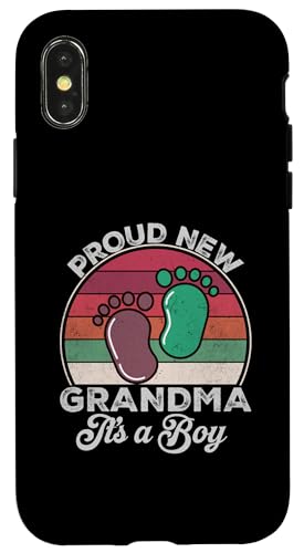 Stolze neue Oma It's A Boy Mothers To Be Geschenke zum ersten Mal Hülle für iPhone X/XS Stolze neue Oma It's A Boy Mothers To Be Geschenke zum ersten Mal Hülle für iPhone X/XS von Don't Make Me Angry Matching Family Tie Dye