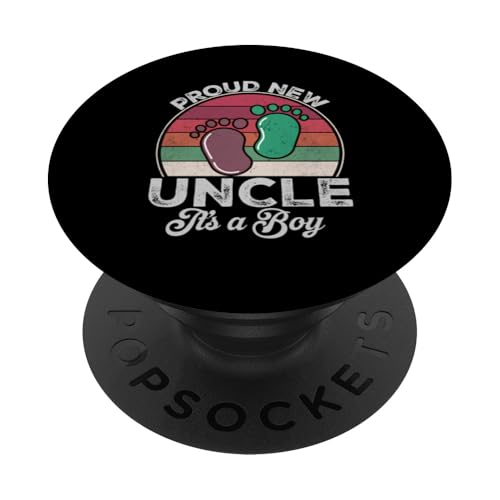 Stolzer neuer Onkel Es ist Vatertag eines Jungen zum ersten Mal Geschenke zu sein PopSockets Klebender PopGrip Stolzer neuer Onkel Es ist Vatertag eines Jungen zum ersten Mal Geschenke zu sein PopSockets Klebender PopGrip von Don't Make Me Angry Matching Family Tie Dye