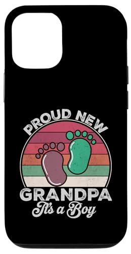 Stolzer neuer Opa Es ist ein Junge, Opa, der zum ersten Mal Geschenke sein soll Hülle für iPhone 12/12 Pro Stolzer neuer Opa Es ist ein Junge, Opa, der zum ersten Mal Geschenke sein soll Hülle für iPhone 12/12 Pro von Don't Make Me Angry Matching Family Tie Dye