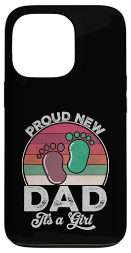Stolzer neuer Papa Es ist Vatertag für Mädchen, zum ersten Mal Geschenke zu sein Hülle für iPhone 13 Pro von Don't Make Me Angry Matching Family Tie Dye