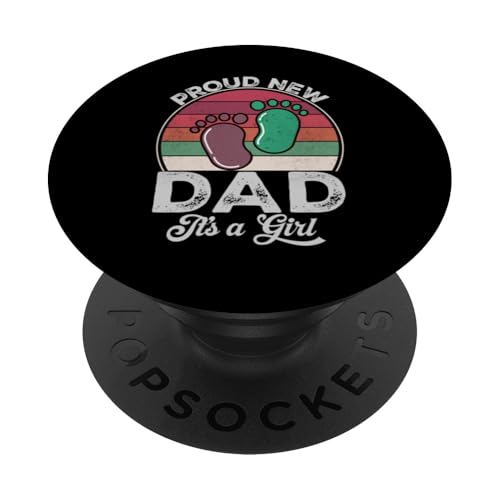 Stolzer neuer Papa Es ist Vatertag für Mädchen, zum ersten Mal Geschenke zu sein PopSockets Klebender PopGrip Stolzer neuer Papa Es ist Vatertag für Mädchen, zum ersten Mal Geschenke zu sein PopSockets Klebender PopGrip von Don't Make Me Angry Matching Family Tie Dye