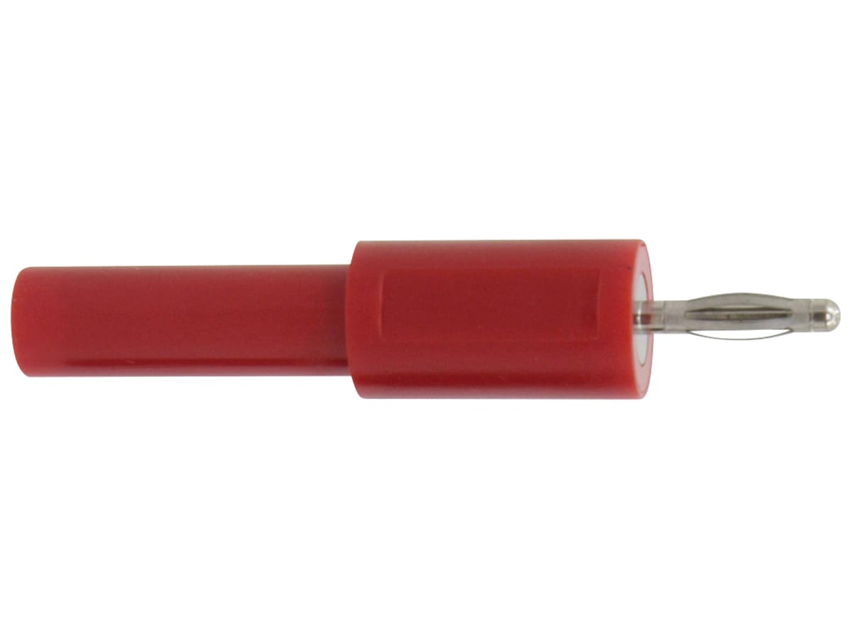 DONAU ELEKTRONIK Adapter, Stecker 2mm/Buchse 4mm, rot, 200 von Donau Elektronik