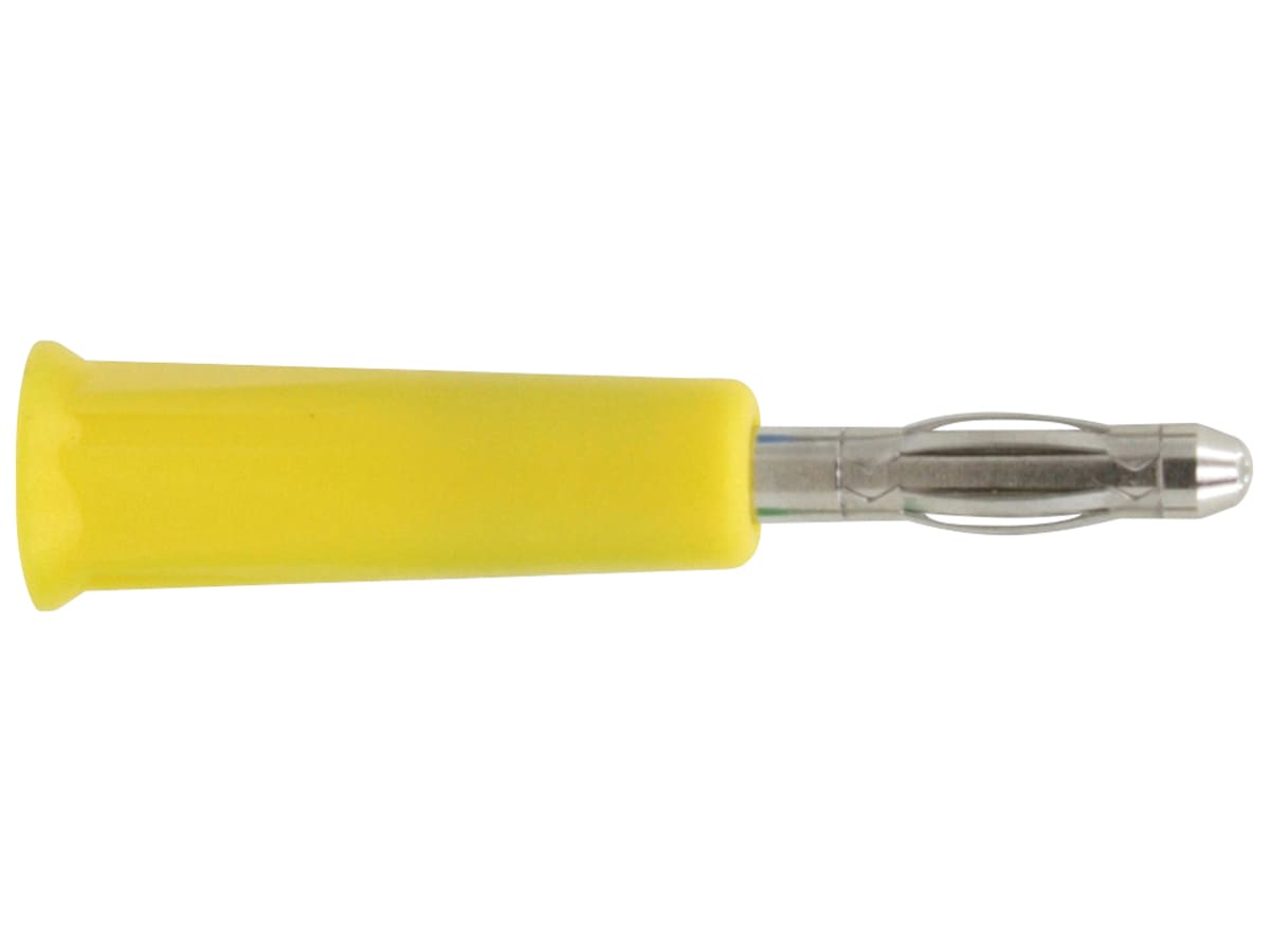 DONAU ELEKTRONIK Bananenstecker, 4mm, gelb, 1013 von Donau Elektronik