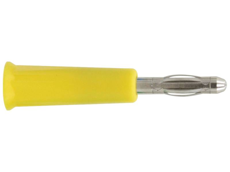 DONAU ELEKTRONIK Bananenstecker, 4mm, gelb, 1013 von Donau Elektronik