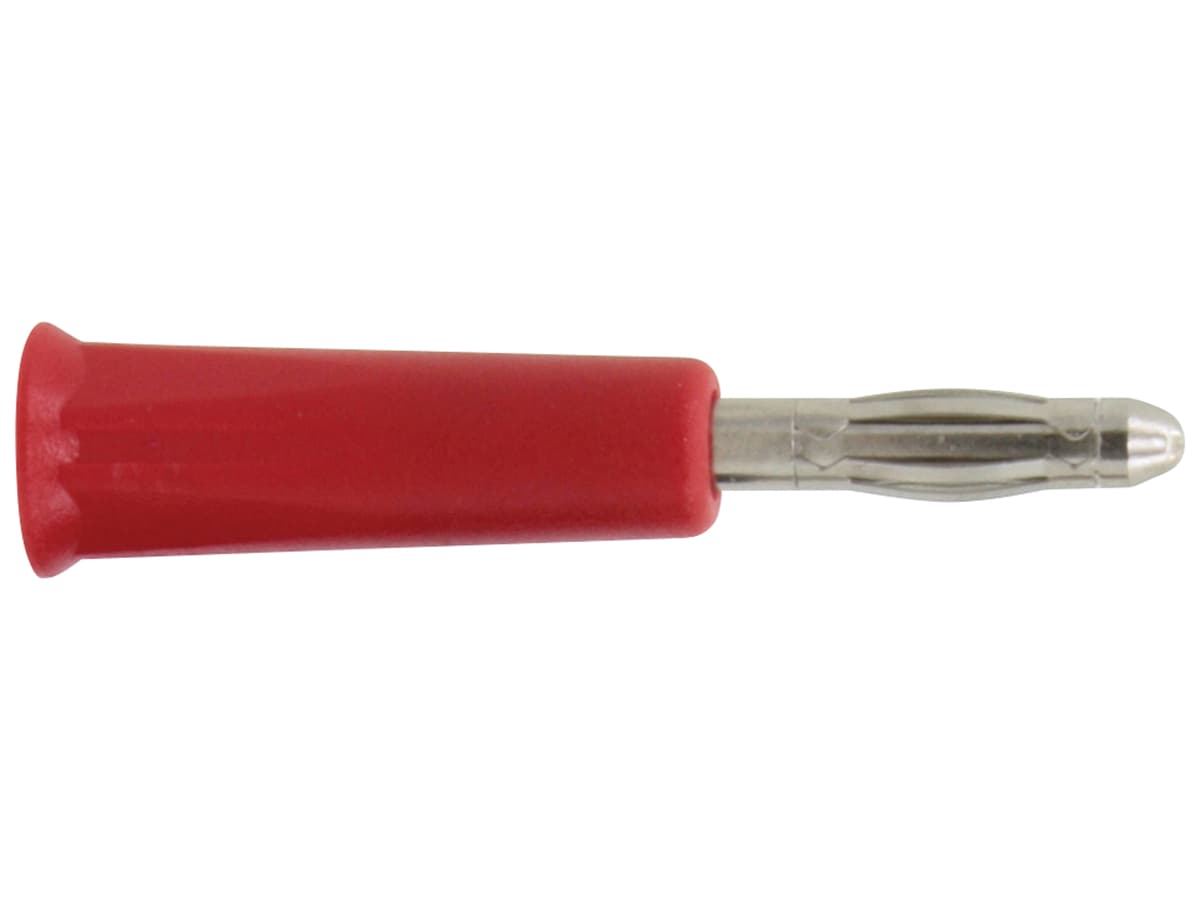 DONAU ELEKTRONIK Bananenstecker, 4mm, rot, 1010 von Donau Elektronik