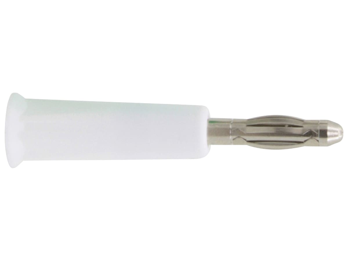 DONAU ELEKTRONIK Bananenstecker, 4mm, weiß, 1015 von Donau Elektronik