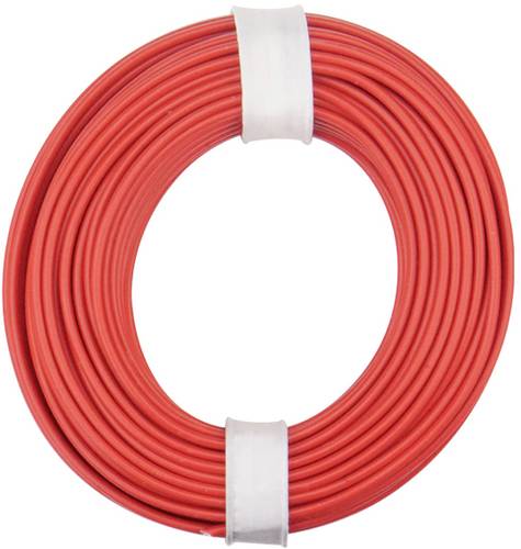 Donau Elektronik 125-010 Litze 1 x 0.25mm² Rot 10m von Donau Elektronik