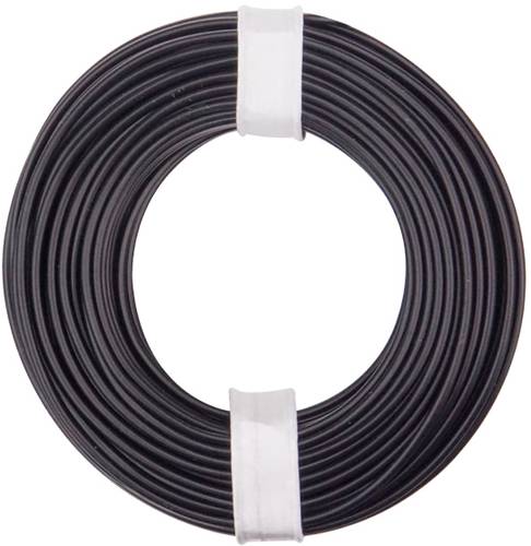 Donau Elektronik 125-011 Litze 1 x 0.25mm² Schwarz 10m von Donau Elektronik