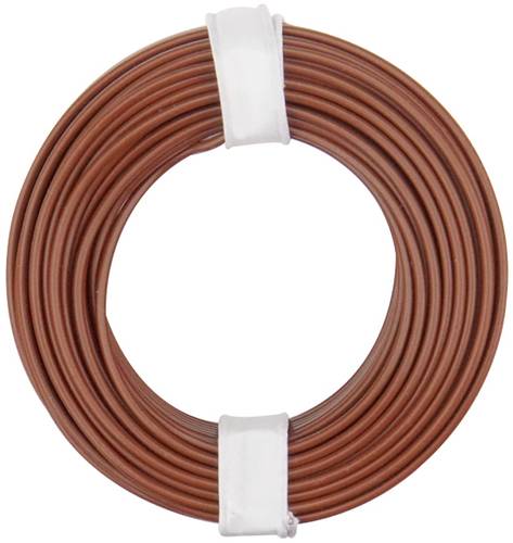 Donau Elektronik 125-018 Litze 1 x 0.25mm² Braun 10m von Donau Elektronik
