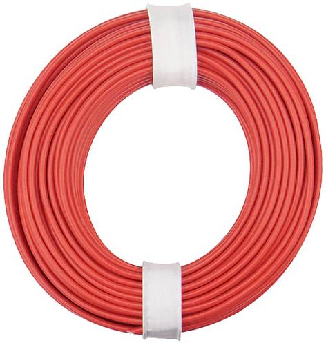 Donau Elektronik 150-010 Litze 1 x 0.50mm² Rot 10m von Donau Elektronik