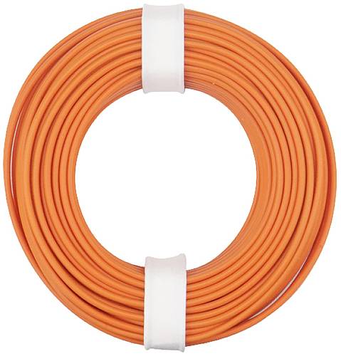 Donau Elektronik 150-017 Litze 1 x 0.50mm² Orange 10m von Donau Elektronik