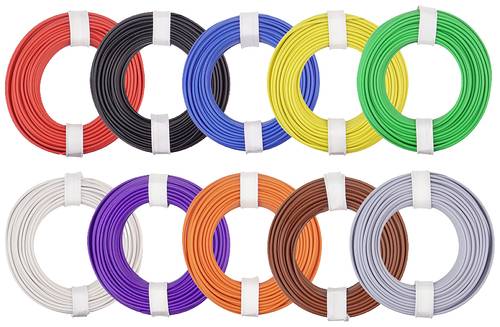 Donau Elektronik 150-MIX Litze 1 x 0.50mm² Bunt, 10-farbig 1 Set Donau Elektronik 150-MIX Litze 1 x 0.50mm² Bunt, 10-farbig 1 Set von Donau Elektronik
