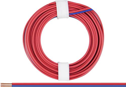 Donau Elektronik 218-02 Litze 2 x 0.14mm² Rot-Blau 5m von Donau Elektronik