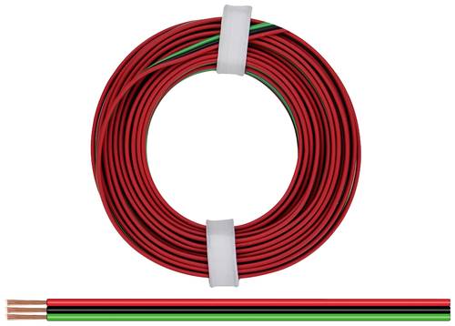 Donau Elektronik 325-014 Litze 3 x 0.25mm² Rot, Schwarz, Grün 5m von Donau Elektronik