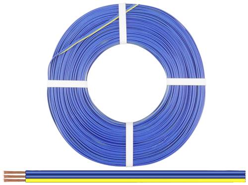 Donau Elektronik 325-223-25 Litze 3 x 0.25mm² Blau, Gelb 25m von Donau Elektronik