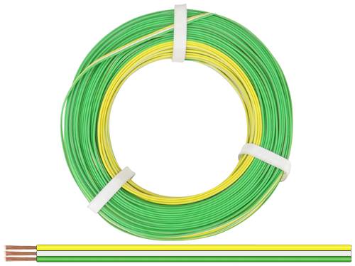 Donau Elektronik 325-354-50 Litze 3 x 0.25mm² Gelb, Weiß, Grün 50m von Donau Elektronik