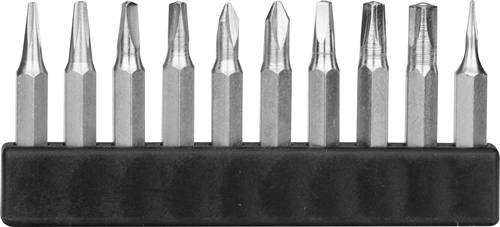 Donau Elektronik MBS69 MBS69 Bit-Set 10teilig Innen-Vierkant (Robertson), Tri-Wing, Innen-Dreikant, von Donau Elektronik