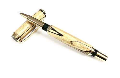 Donegal Pens Tintenroller Handgefertigt aus Holz (Buchenholz mit Stockflecken) von Donegal Pens Tintenroller