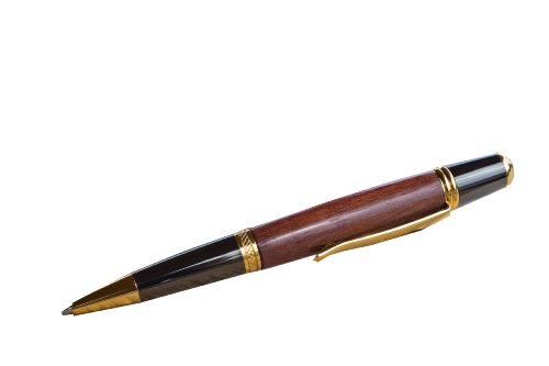 Kugelschreiber"Sierra Elegant Gold", handgefertigt aus Fliederholz, von Donegal Pens von Donegal Pens