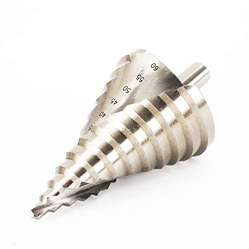 Donened HSS Spiralnut Lochschneider 6-60mm, Stufenbohrer Step Drill Konusbohrer für Holz Edelstahl Metall Kunststoff Kegelbohrer Donened HSS Spiralnut Lochschneider 6-60mm, Stufenbohrer Step Drill Konusbohrer für Holz Edelstahl Metall Kunststoff Kegelbohrer von Donened