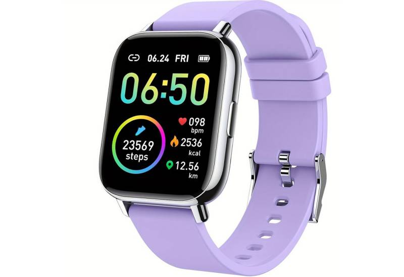 Donerton für Herren und Damen, Schrittzähler, Touchscreen Smartwatch (1.69 Zoll, Andriod iOS), mit Schlafüberwachung, Nachrichtenbenachrichtigung, Aktivitäts-Tracker von Donerton