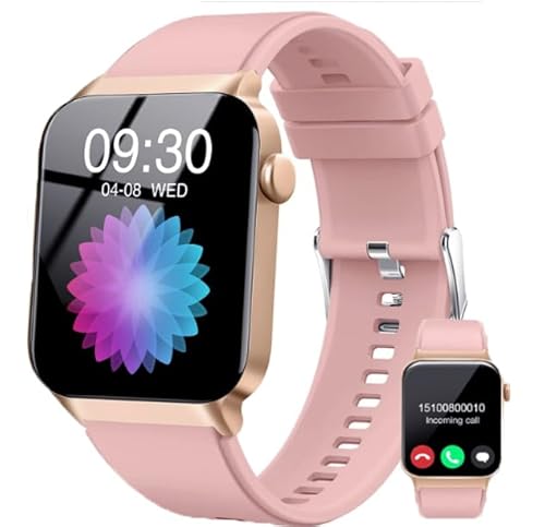 Smartwatch Damen Herren mit Telefonfunktion/Message Reminder, 1,85" Smart Watch, 112+ Sportmodi IP68 Wasserdicht Fitnessuhr, Sportuhr mit Puls-SpO2-Schlaf-Monitor Schrittzähler, Uhr für Android iOS Smartwatch Damen Herren mit Telefonfunktion/Message Reminder, 1,85" Smart Watch, 112+ Sportmodi IP68 Wasserdicht Fitnessuhr, Sportuhr mit Puls-SpO2-Schlaf-Monitor Schrittzähler, Uhr für Android iOS von Donerton