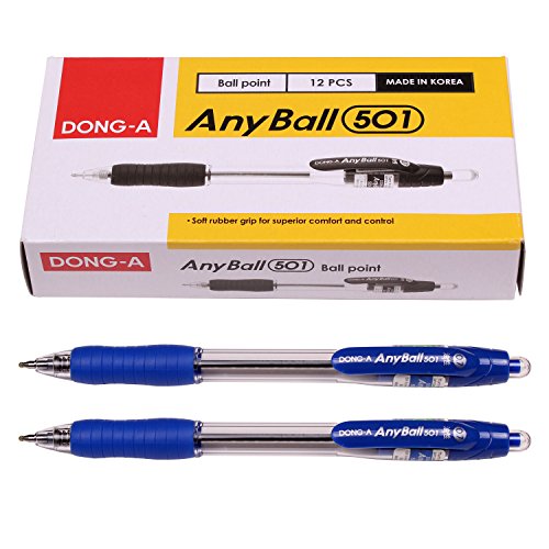 Dong-a Anyball 501 Druckkugelschreiber, 0,7 mm, 12 Stück, Blau Dong-a Anyball 501 Druckkugelschreiber, 0,7 mm, 12 Stück, Blau von Dong-A