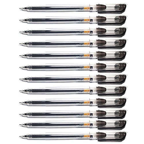 dong-a My Gel Tinte Stift 0,5 mm Rollerball – Schwarz 12 PCS (1 Dutzend) von Dong-A