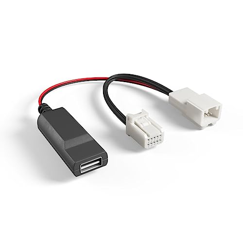 Dongar Dashcam Netzteil (10-polig Typ H) für Hyundai/Kia Kompatibel mit ausgewählten Modellen, Ioniq 5, EV6 und mehr Anschluss an Rückspiegel, integrierte USB-Stromquelle von Dongar