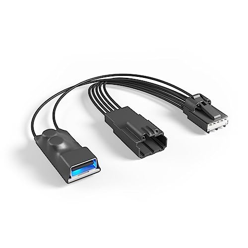 Dongar Dashcam Netzadapter (5-poliger Typ F) für ausgewählte Ford-Fahrzeuge Kompatibel mit Mach-E, Bronco Sport, Explorer und mehr Eingebaute USB-Stromquelle, Anschluss an Rückspiegel, einfach zu von Dongar