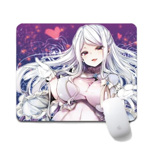 Dongsea Albedo Shalltear Bloodfallen Anime Mousepad – 20x24cm (7.8x9.4 Zoll) – Ultra-Glatte Oberfläche & Anti-Rutsch-Gummi für PC, Laptop & Gaming (Albedo 5) von Dongsea