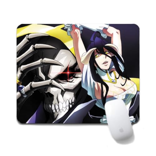 Dongsea Albedo Shalltear Bloodfallen Anime Mousepad – 20x24cm (7.8x9.4 Zoll) – Ultra-Glatte Oberfläche & Anti-Rutsch-Gummi für PC, Laptop & Gaming (Albedo 6) von Dongsea