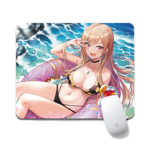 Dongsea Kitagawa Marin Anime Mousepad – 20x24cm (7.8x9.4 Zoll) – Ultra-Glatte Oberfläche & Anti-Rutsch-Gummi für PC, Laptop & Gaming (Kitagawa Marin 2) von Dongsea