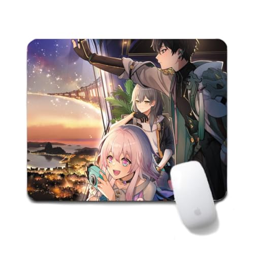 Dongsea March 7th Anime Mousepad – 20x24cm (7.8x9.4 Zoll) – Ultra-Glatte Oberfläche & Anti-Rutsch-Gummi für PC, Laptop & Gaming (DanHeng 1) von Dongsea