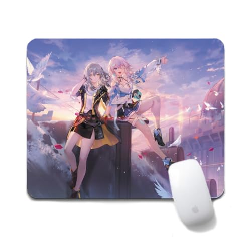 Dongsea March 7th Anime Mousepad – 20x24cm (7.8x9.4 Zoll) – Ultra-Glatte Oberfläche & Anti-Rutsch-Gummi für PC, Laptop & Gaming (Trailblazer Stelle 1) von Dongsea