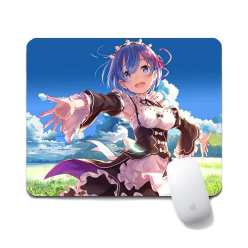 Dongsea Rem Ram Anime Mousepad – 20x24cm (7.8x9.4 Zoll) – Ultra-Glatte Oberfläche & Anti-Rutsch-Gummi für PC, Laptop & Gaming (Rem 1) von Dongsea