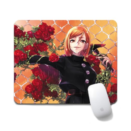 Dongsea Satoru Gojo Anime Mousepad – 20x24cm (7.8x9.4 Zoll) – Ultra-Glatte Oberfläche & Anti-Rutsch-Gummi für PC, Laptop & Gaming (Kugisaki Nobara 1) von Dongsea