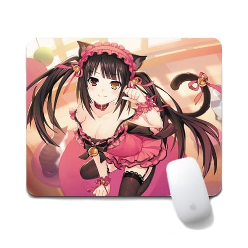 Dongsea Tokisaki Kurumi Anime Mousepad – 20x24cm (7.8x9.4 Zoll) – Ultra-Glatte Oberfläche & Anti-Rutsch-Gummi für PC, Laptop & Gaming (Tokisaki Kurumi 1) von Dongsea
