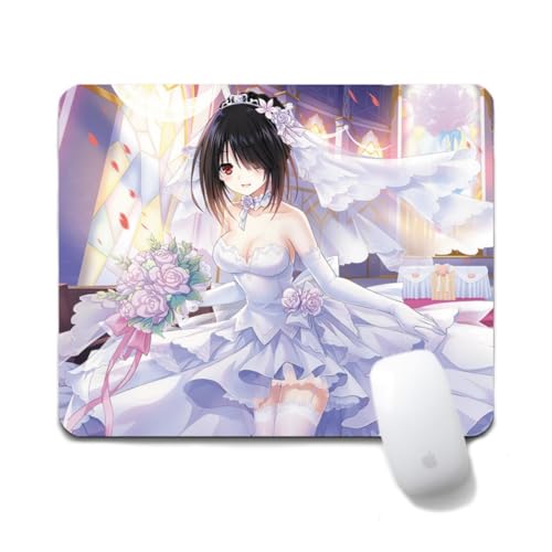Dongsea Tokisaki Kurumi Anime Mousepad – 20x24cm (7.8x9.4 Zoll) – Ultra-Glatte Oberfläche & Anti-Rutsch-Gummi für PC, Laptop & Gaming (Tokisaki Kurumi 11) von Dongsea