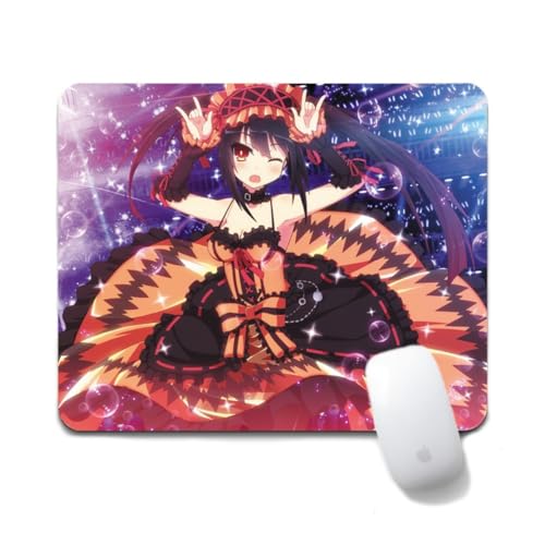 Dongsea Tokisaki Kurumi Anime Mousepad – 20x24cm (7.8x9.4 Zoll) – Ultra-Glatte Oberfläche & Anti-Rutsch-Gummi für PC, Laptop & Gaming (Tokisaki Kurumi 3) von Dongsea