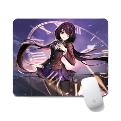 Dongsea Tokisaki Kurumi Anime Mousepad – 20x24cm (7.8x9.4 Zoll) – Ultra-Glatte Oberfläche & Anti-Rutsch-Gummi für PC, Laptop & Gaming (Tokisaki Kurumi 4) von Dongsea