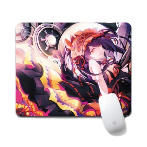 Dongsea Tokisaki Kurumi Anime Mousepad – 20x24cm (7.8x9.4 Zoll) – Ultra-Glatte Oberfläche & Anti-Rutsch-Gummi für PC, Laptop & Gaming (Tokisaki Kurumi 6) von Dongsea