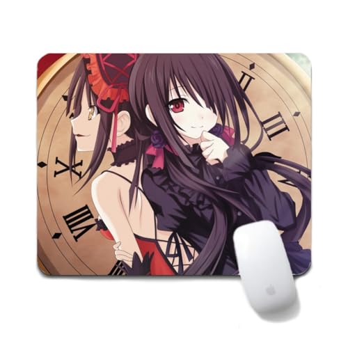 Dongsea Tokisaki Kurumi Anime Mousepad – 20x24cm (7.8x9.4 Zoll) – Ultra-Glatte Oberfläche & Anti-Rutsch-Gummi für PC, Laptop & Gaming (Tokisaki Kurumi 7) von Dongsea