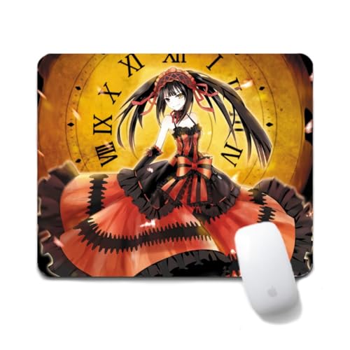 Dongsea Tokisaki Kurumi Anime Mousepad – 20x24cm (7.8x9.4 Zoll) – Ultra-Glatte Oberfläche & Anti-Rutsch-Gummi für PC, Laptop & Gaming (Tokisaki Kurumi 9) von Dongsea
